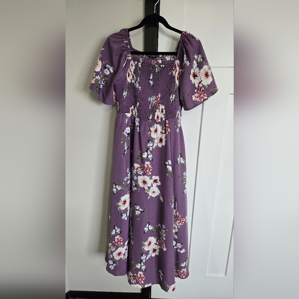 Floral Purple Dress